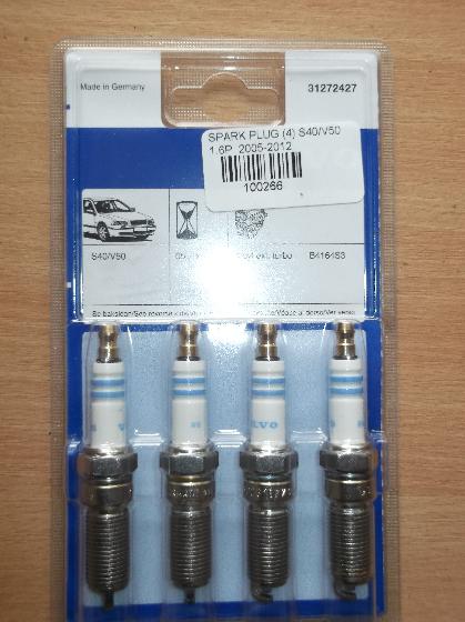 VOLVO S40 1.6 PETROL SPARK PLUGS 2004-2012